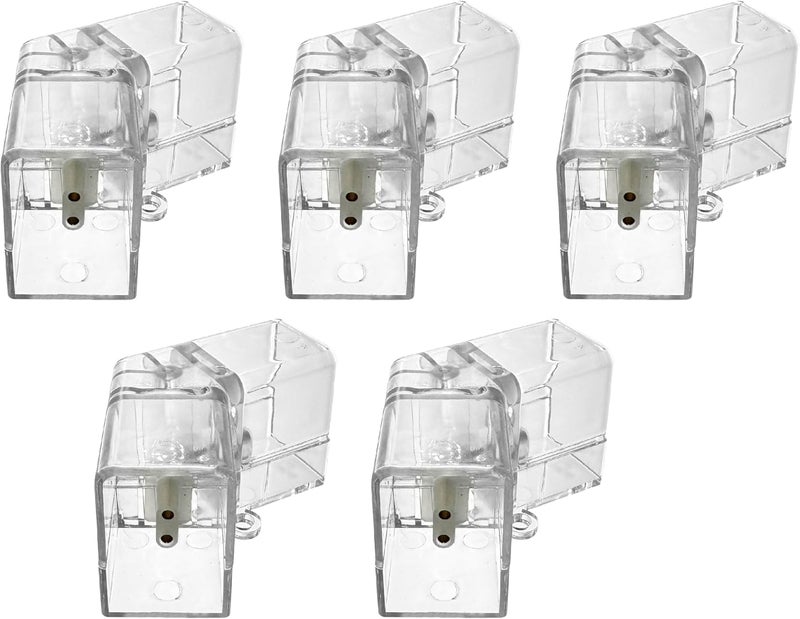 cezelux 5 Pack Hexagon Garage Light Connectors 2 Pin V-Connector LED Garage Light Copper Pin DIY Hexagon Accessories Replacement/Spare for Honeycomb Lighting Systems (5 Pack V Connector) - Image 1